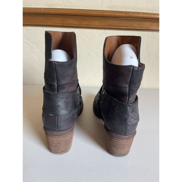 Donald J. Pliner Dasha Moto Leather Biker Boots Leather Made in Italy - Picture 9 of 12